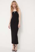 Сукня Rotate колір чорний maxi облягаюча (3276743)