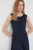 Сукня Lauren Ralph Lauren колір синій midi розкльошена (3322416)