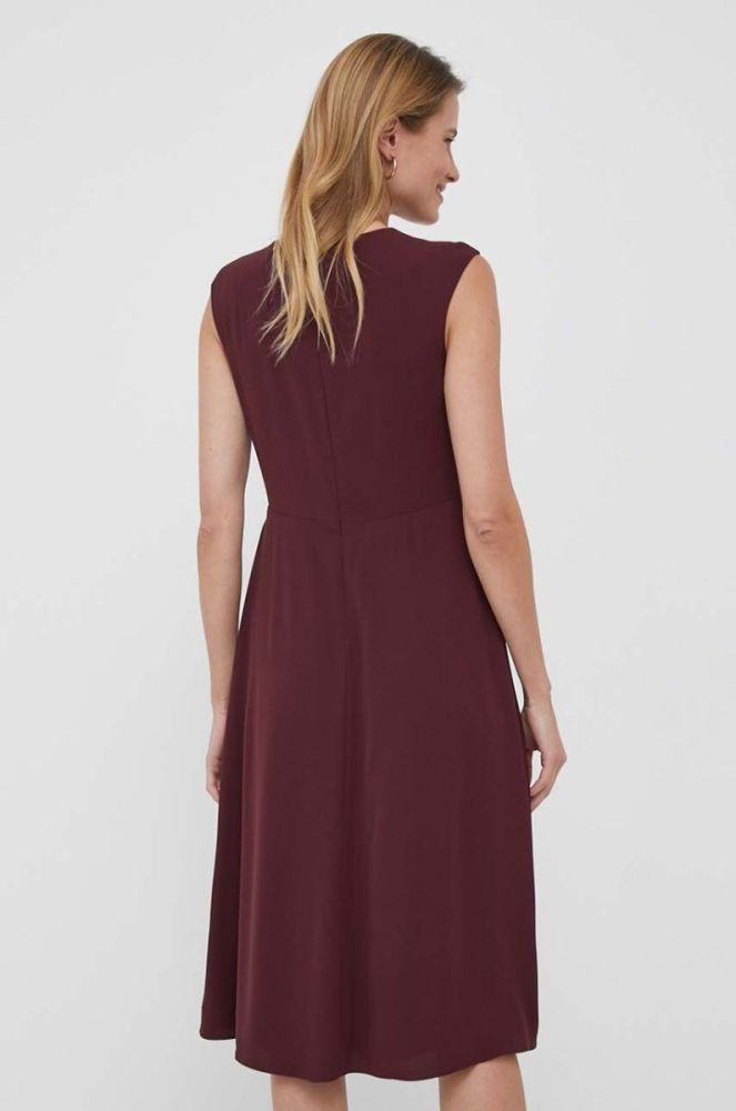 Сукня Lauren Ralph Lauren колір бордовий mini розкльошена (3342641) фото 3