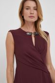 Сукня Lauren Ralph Lauren колір бордовий mini розкльошена (3342641)