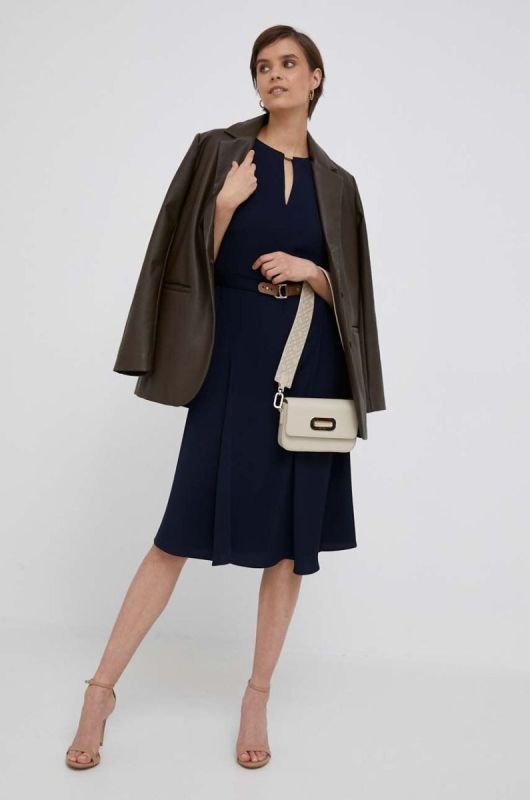 Сукня Lauren Ralph Lauren колір синій mini розкльошена (3316720) фото 2