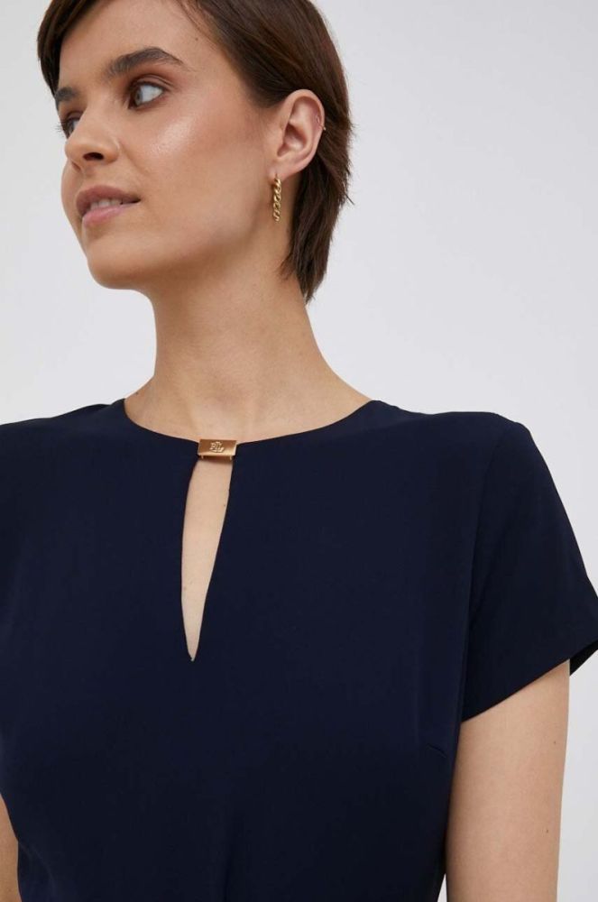 Сукня Lauren Ralph Lauren колір синій mini розкльошена (3316720) фото 4