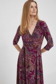 Сукня Lauren Ralph Lauren колір рожевий midi розкльошена (3347305)