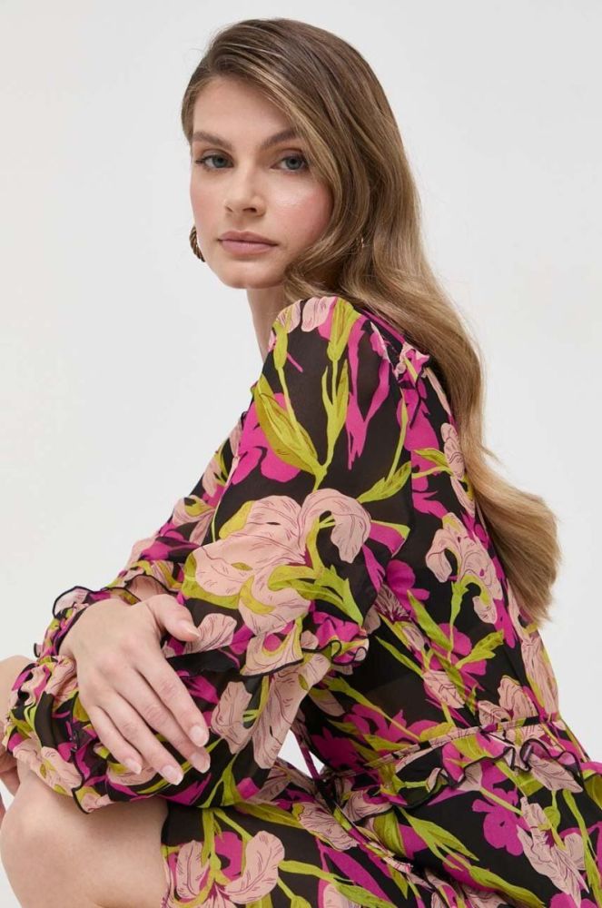 Сукня Pinko колір рожевий mini розкльошена (3447306) фото 5