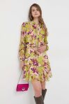 Сукня Pinko колір зелений mini розкльошена (3447302)