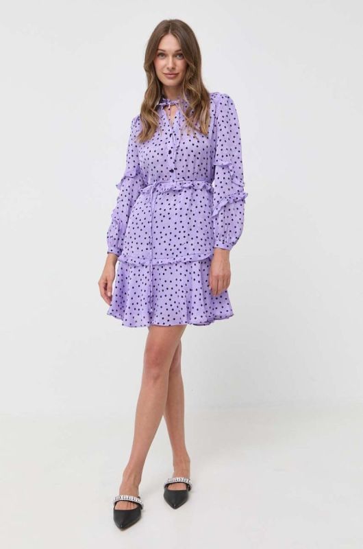Сукня Pinko колір фіолетовий mini розкльошена (3439003) фото 2