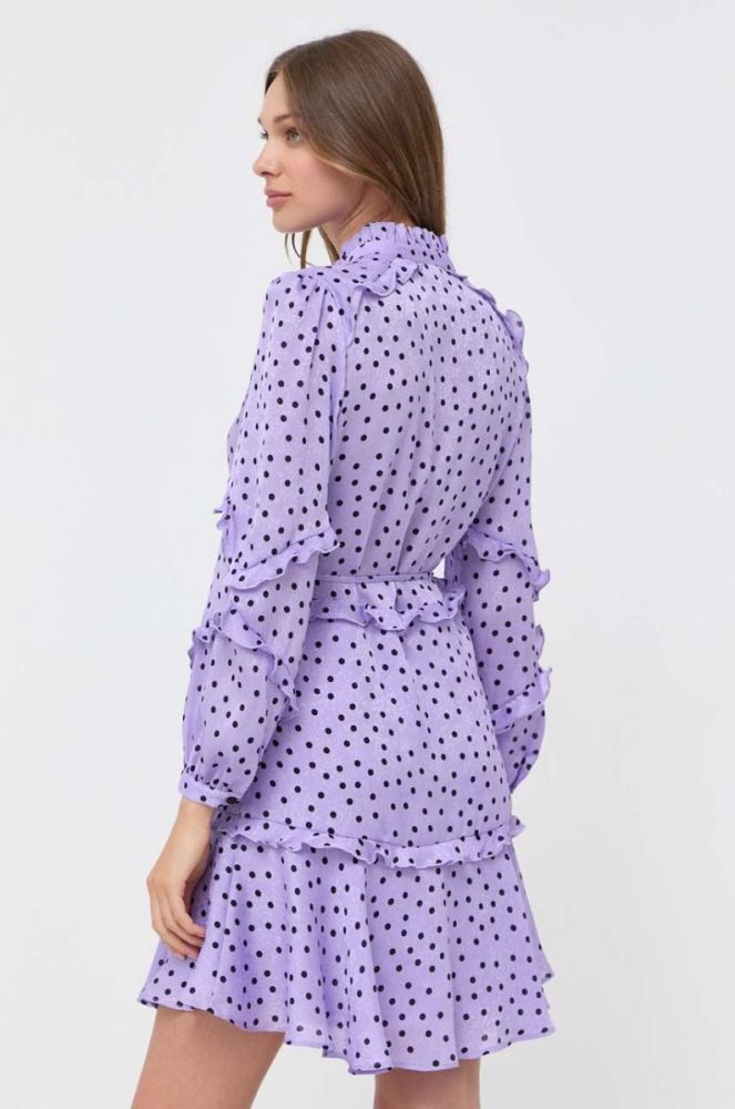 Сукня Pinko колір фіолетовий mini розкльошена (3439003) фото 3