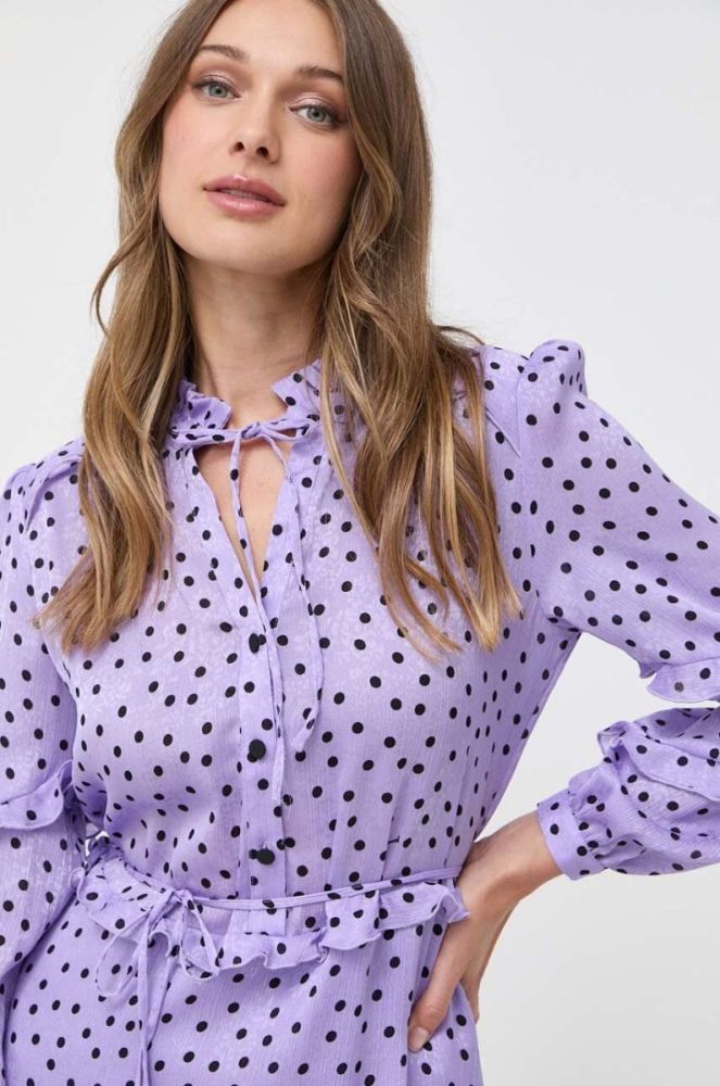 Сукня Pinko колір фіолетовий mini розкльошена (3439003) фото 4