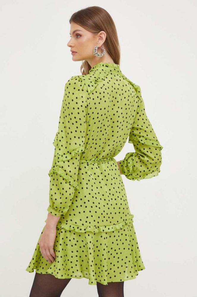 Сукня Pinko колір жовтий mini розкльошена (3439007) фото 3