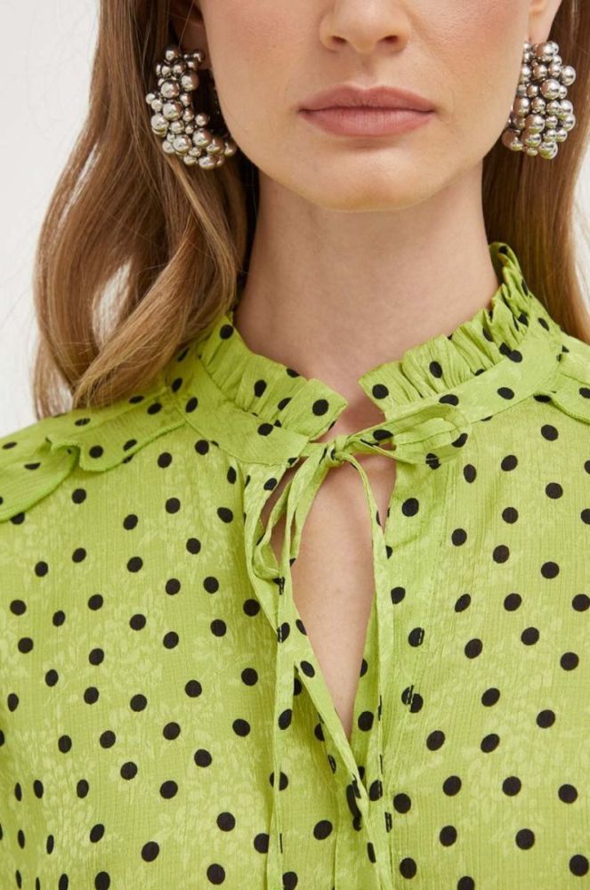 Сукня Pinko колір жовтий mini розкльошена (3439007) фото 6