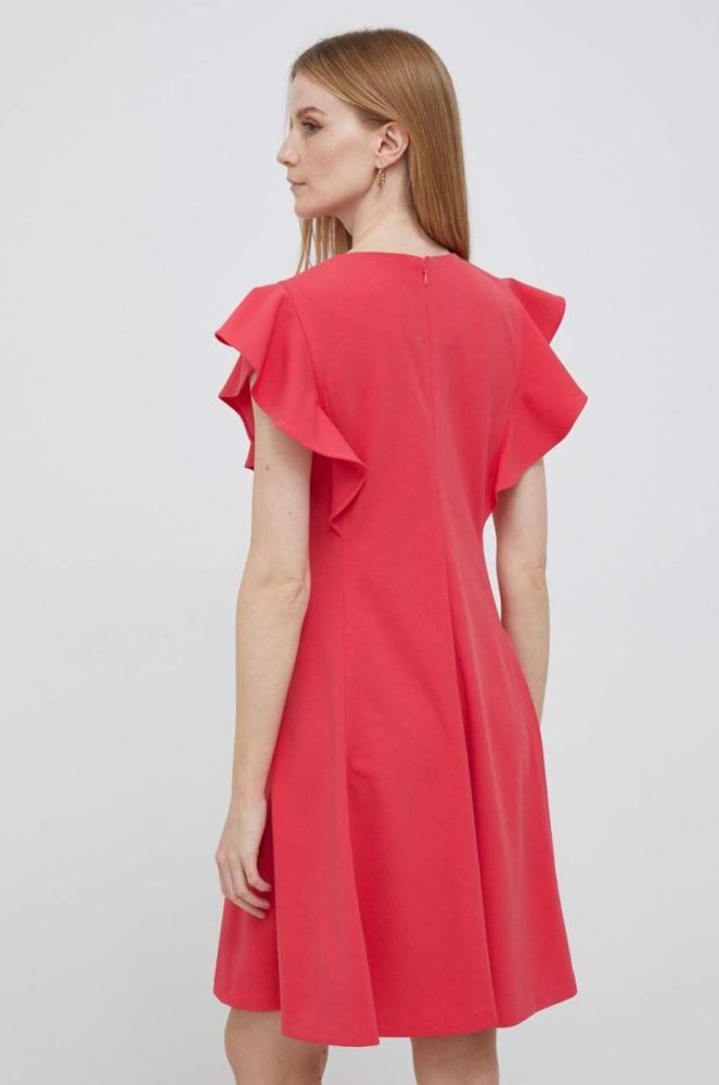 Сукня Dkny колір рожевий mini облягаюча фото 3