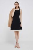 Сукня Dkny колір чорний mini розкльошена (3297009)