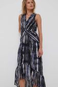 Сукня Dkny maxi розкльошена колір барвистий (3348876)