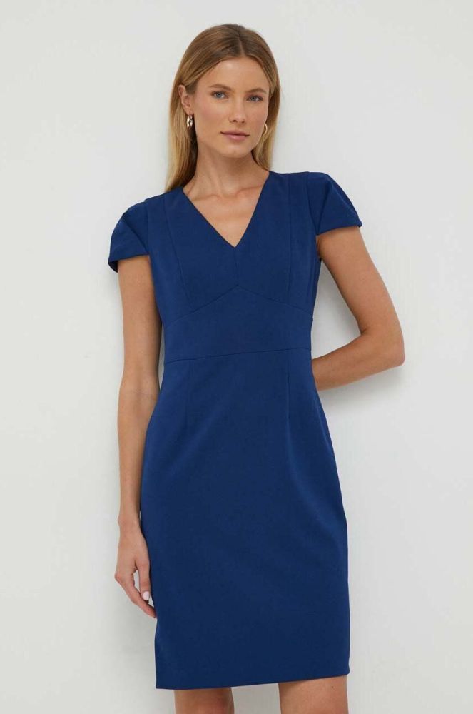 Сукня Dkny колір синій mini облягаюча (3381910)