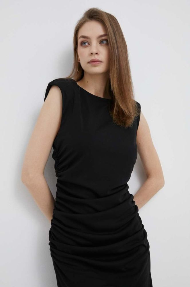 Сукня Dkny колір чорний midi облягаюча (3297019) фото 5
