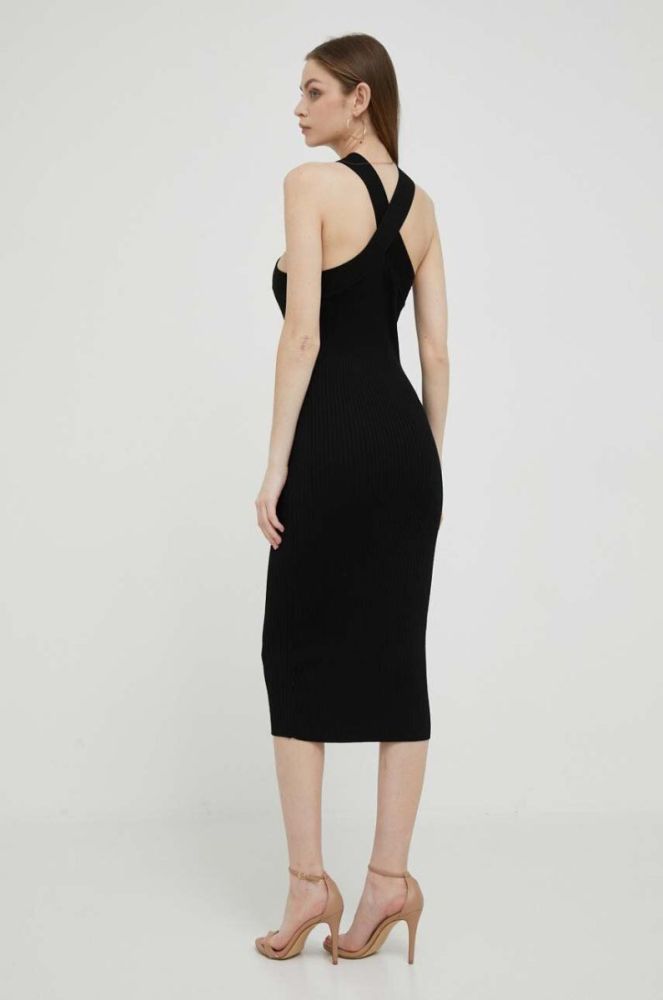 Сукня Dkny колір чорний midi облягаюча (3297021) фото 3