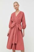 Сукня Weekend Max Mara колір рожевий mini розкльошена (3404586)