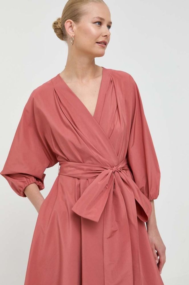 Сукня Weekend Max Mara колір рожевий mini розкльошена (3404586) фото 4