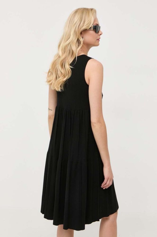 Сукня Weekend Max Mara колір чорний mini розкльошена фото 3