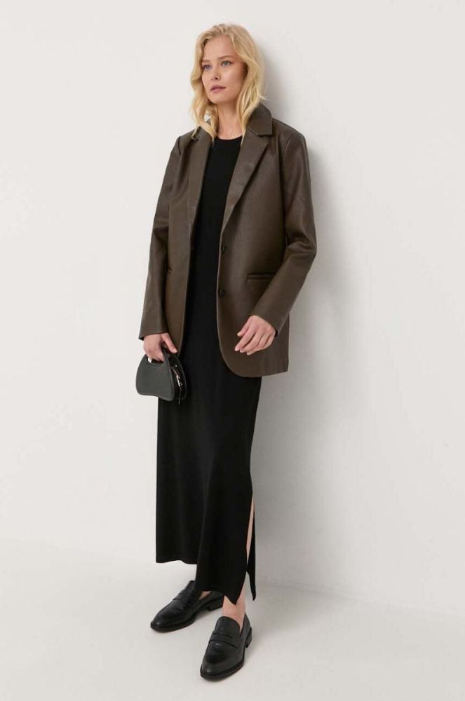 Сукня Weekend Max Mara колір чорний maxi пряма (3410267) фото 2