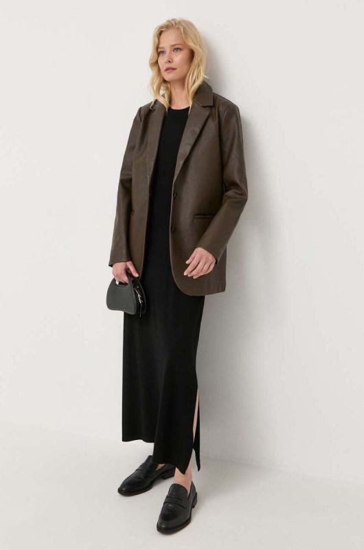 Сукня Weekend Max Mara колір чорний maxi пряма (3410267) фото 2