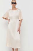 Сукня Weekend Max Mara колір бежевий maxi пряма