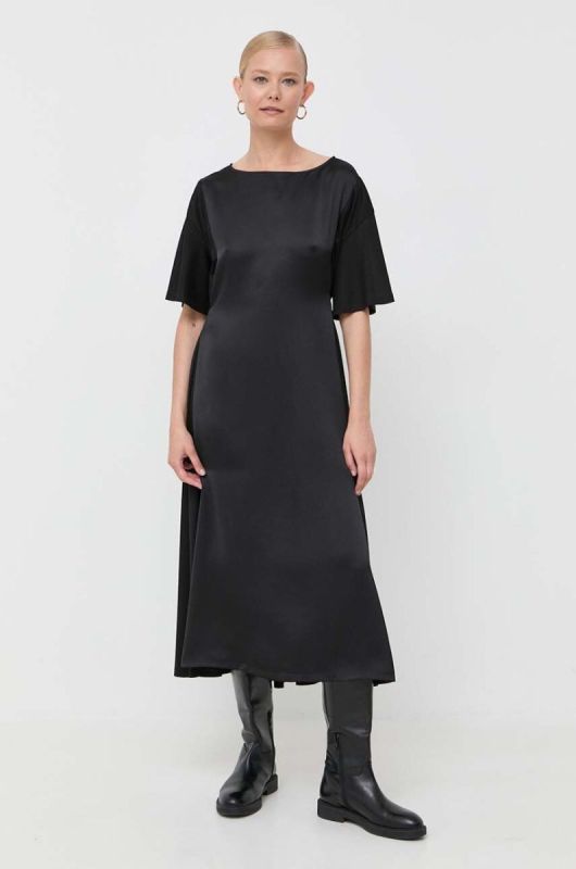 Сукня Weekend Max Mara колір чорний maxi пряма (3421731) фото 2