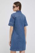 Джинсова сукня Pepe Jeans mini пряма колір блакитний
