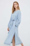 Сукня Pepe Jeans Fabiola midi пряма колір блакитний