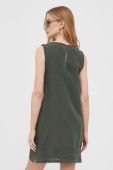 Льняна сукня Pepe Jeans Farah колір зелений mini розкльошена
