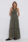 Сукня Pepe Jeans колір зелений maxi розкльошена