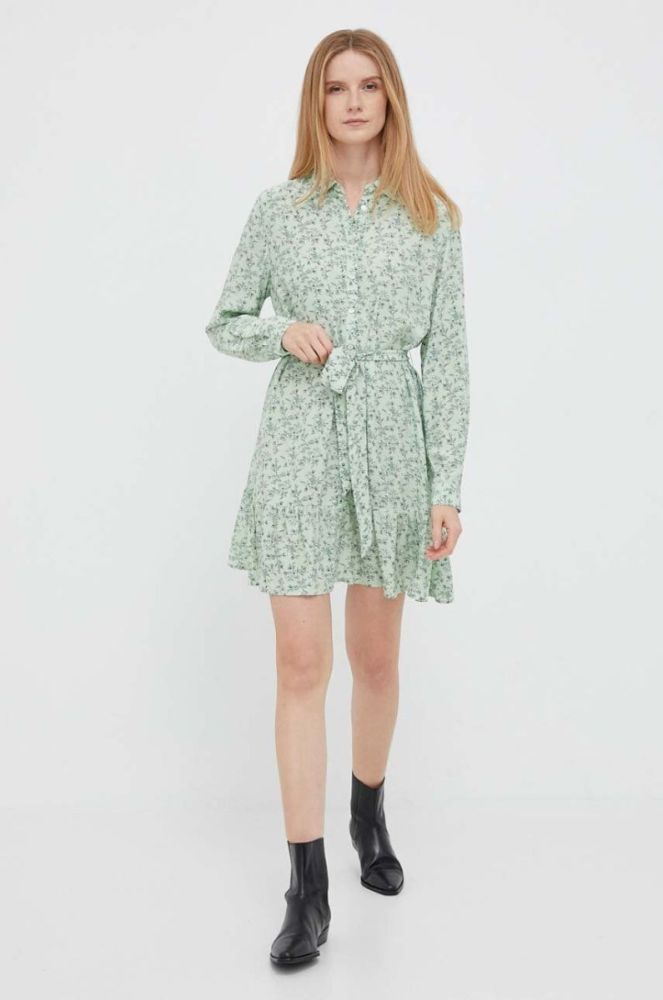 Сукня Pepe Jeans колір зелений mini пряма (3313421) фото 2