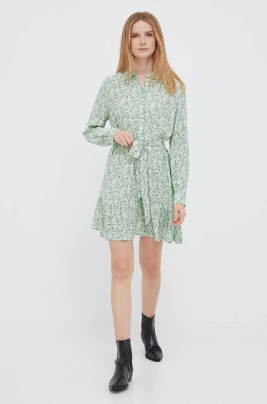 Сукня Pepe Jeans колір зелений mini пряма (3313421) фото 2