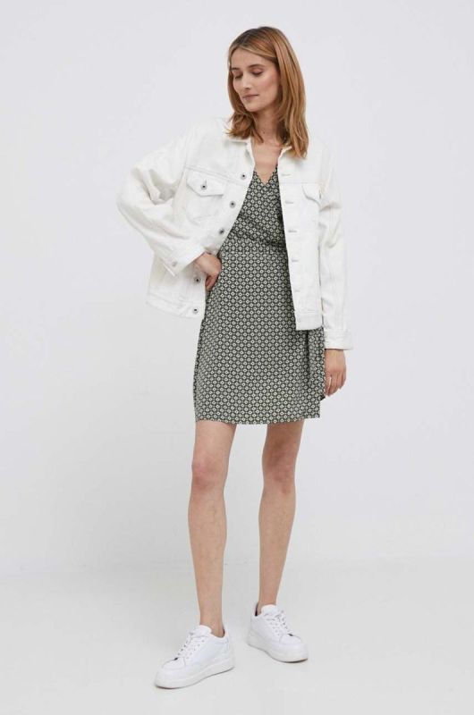 Сукня Pepe Jeans колір зелений mini пряма (3313429) фото 2