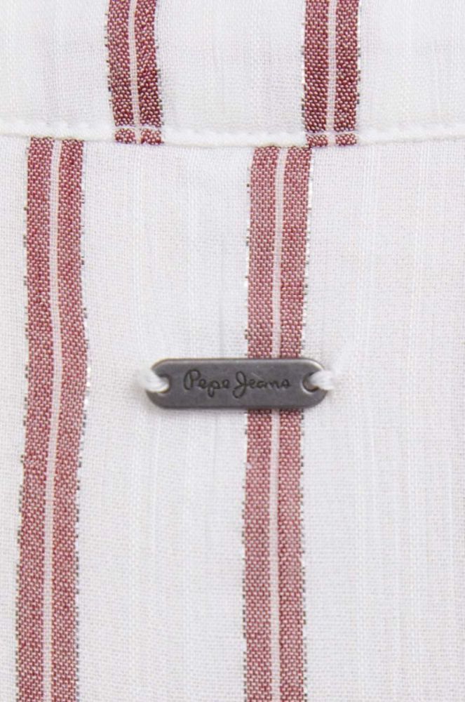 Сукня Pepe Jeans колір білий mini розкльошена фото 5