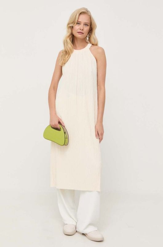 Сукня Max Mara Leisure колір бежевий mini пряма фото 2
