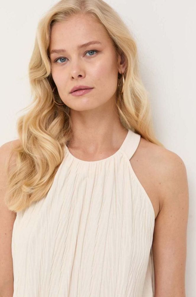 Сукня Max Mara Leisure колір бежевий mini пряма фото 4