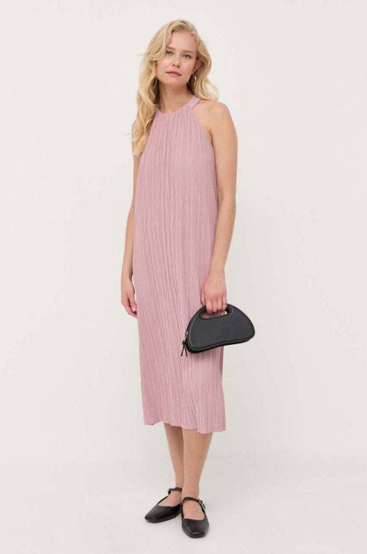 Сукня Max Mara Leisure колір рожевий mini пряма фото 2