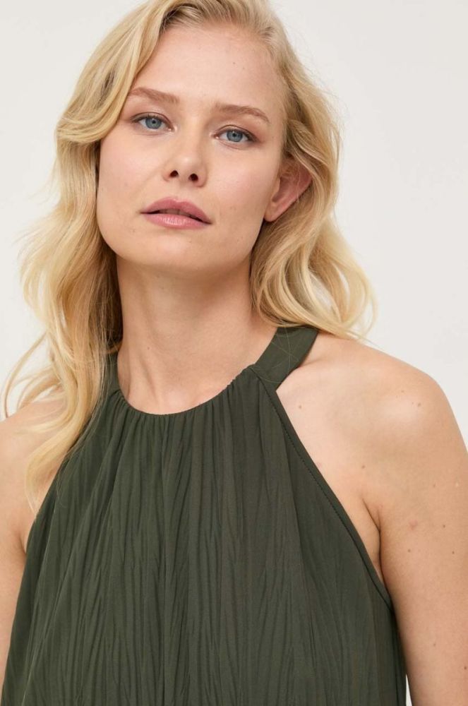 Сукня Max Mara Leisure колір зелений mini пряма (3410285) фото 4