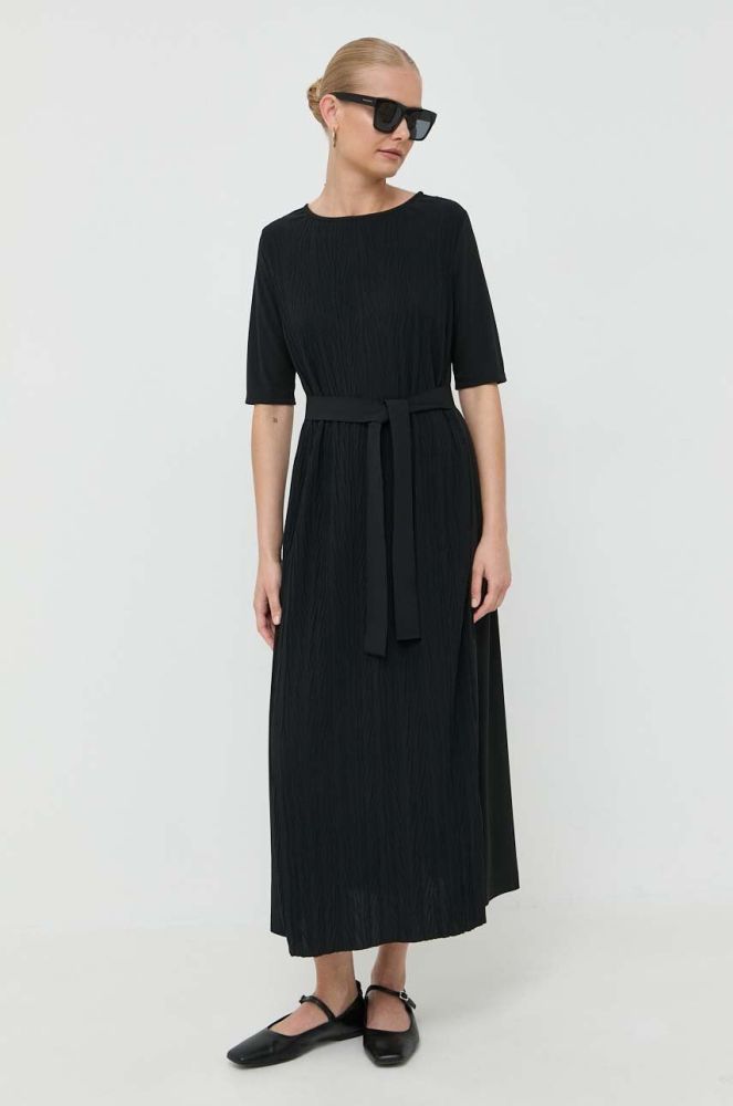 Сукня Max Mara Leisure колір чорний midi пряма (3404620)