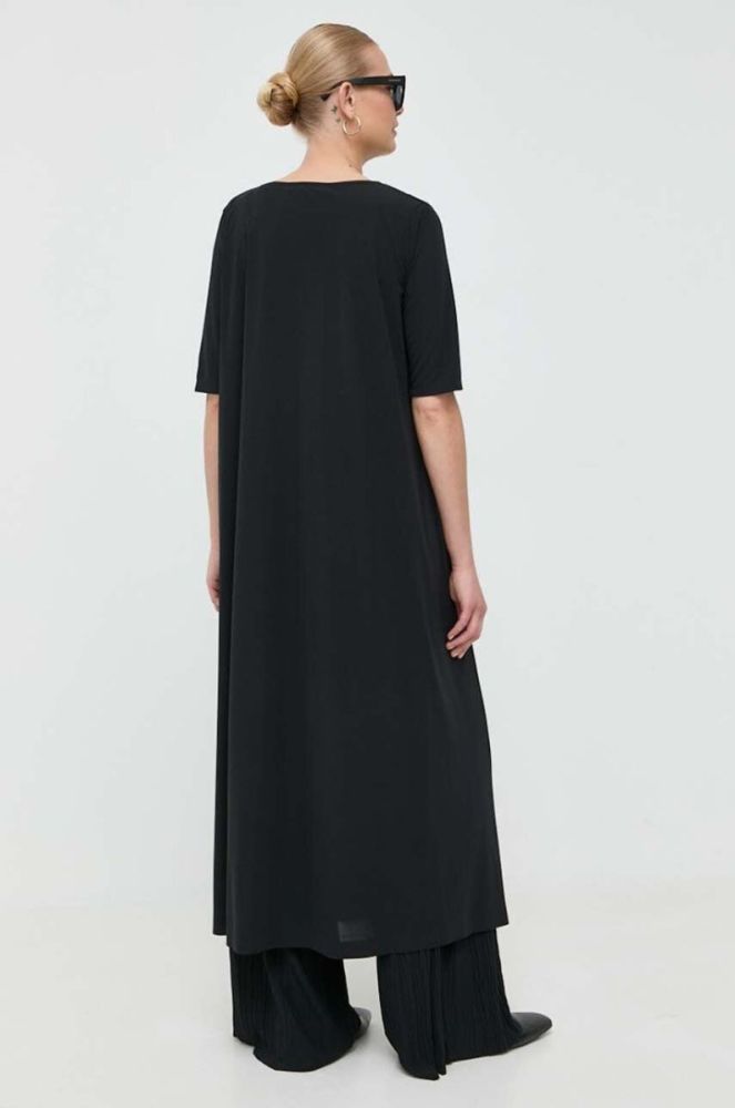 Сукня Max Mara Leisure колір чорний midi пряма (3404620) фото 3