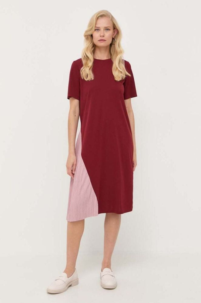 Сукня Max Mara Leisure колір бордовий mini пряма (3410293) фото 2