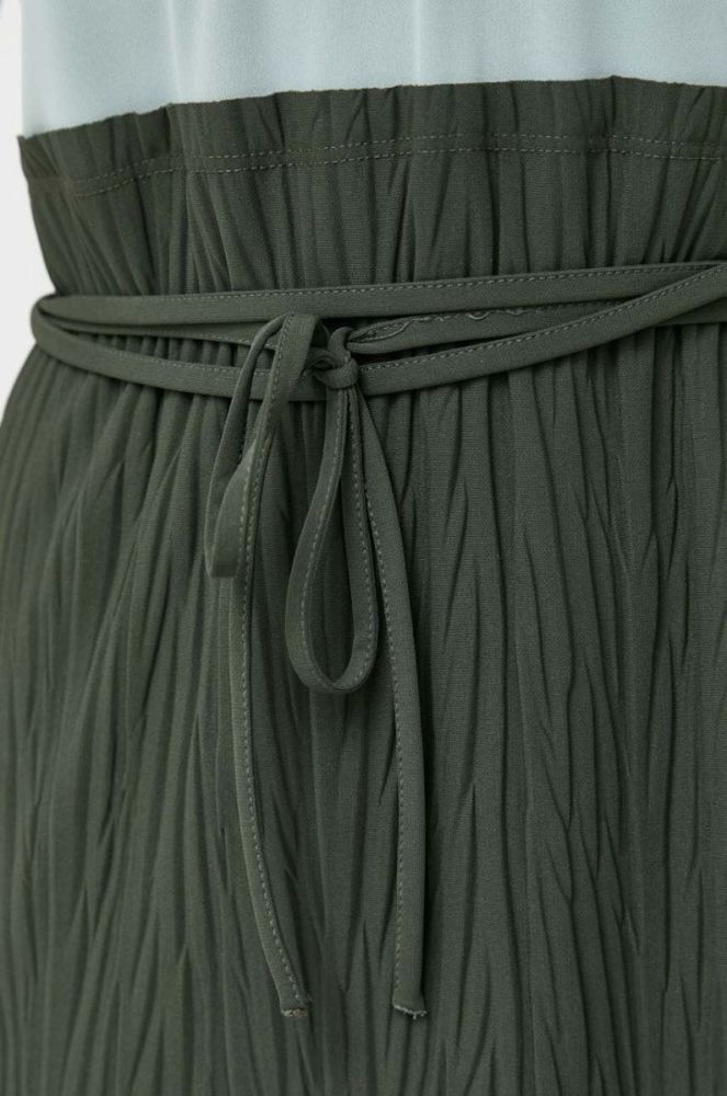 Сукня Max Mara Leisure колір зелений midi розкльошена фото 5