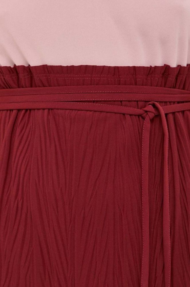 Сукня Max Mara Leisure колір бордовий midi розкльошена фото 5