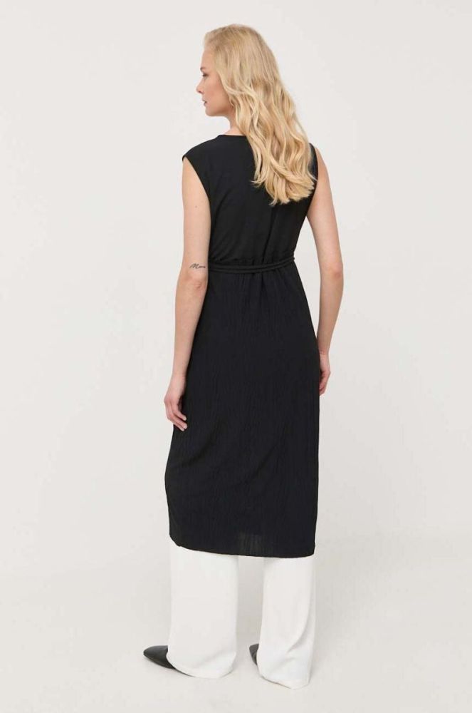 Сукня Max Mara Leisure колір чорний midi розкльошена (3410306) фото 3