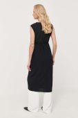 Сукня Max Mara Leisure колір чорний midi розкльошена (3410306)