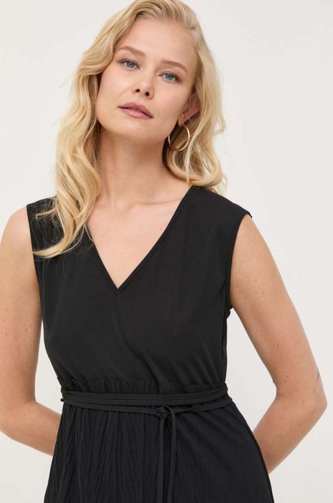 Сукня Max Mara Leisure колір чорний midi розкльошена (3410306) фото 4