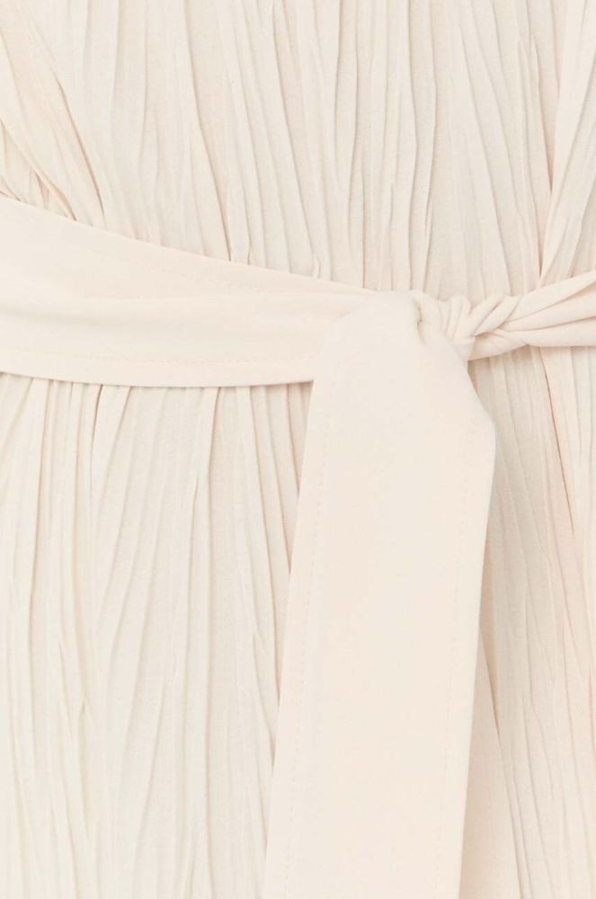 Сукня Max Mara Leisure колір бежевий midi пряма фото 6