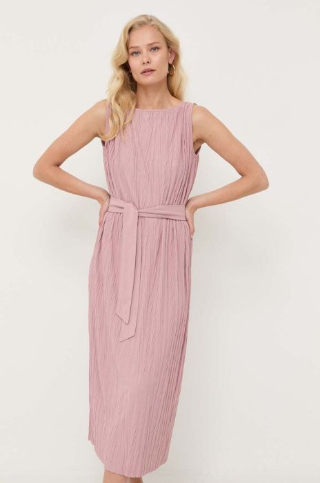 Сукня Max Mara Leisure колір рожевий midi пряма (3410327)