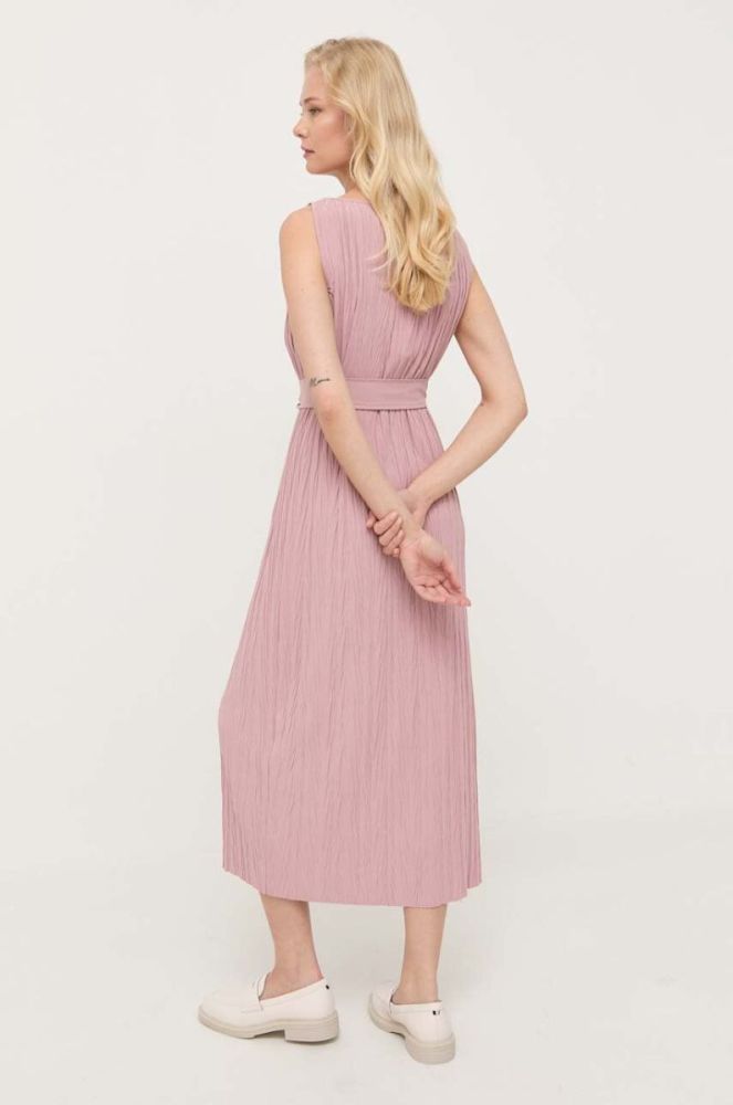 Сукня Max Mara Leisure колір рожевий midi пряма (3410327) фото 3